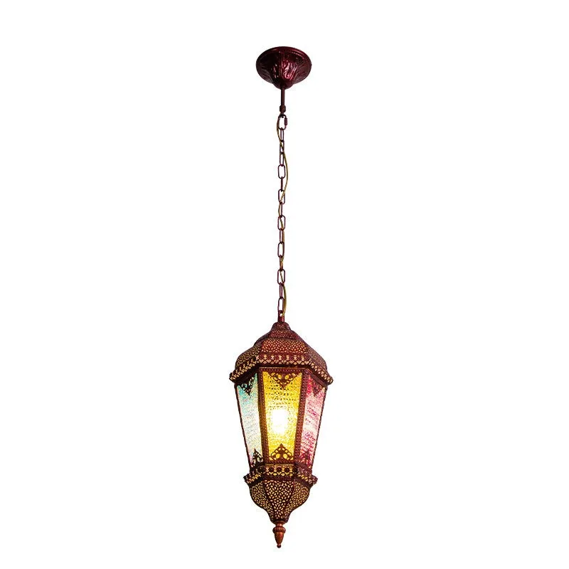 Thai creative chandelier, bar restaurant booth corridor retro chandelier