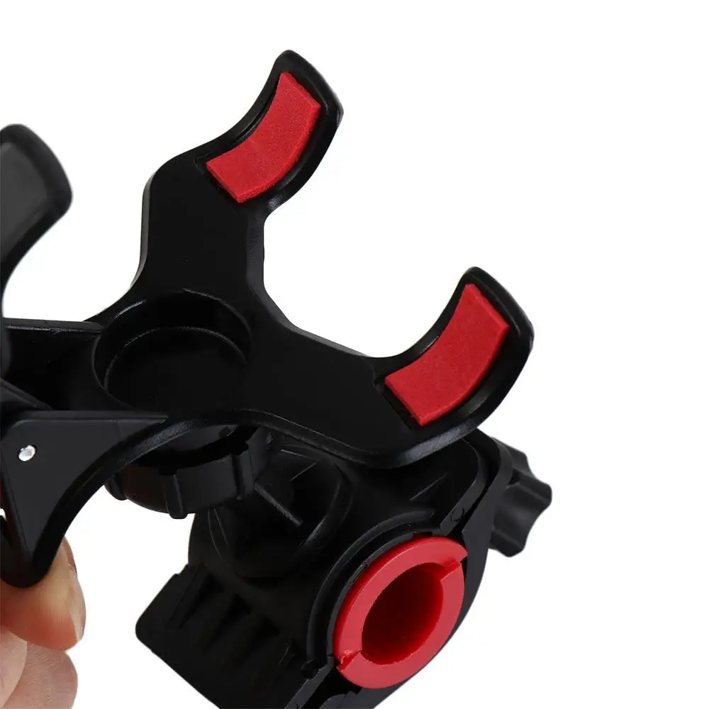 Supporto per telefono cellulare con supporto per manubrio per motore da bicicletta Supporto per microfono nero universale Supporto per telefono per bici per microfono per smartphone