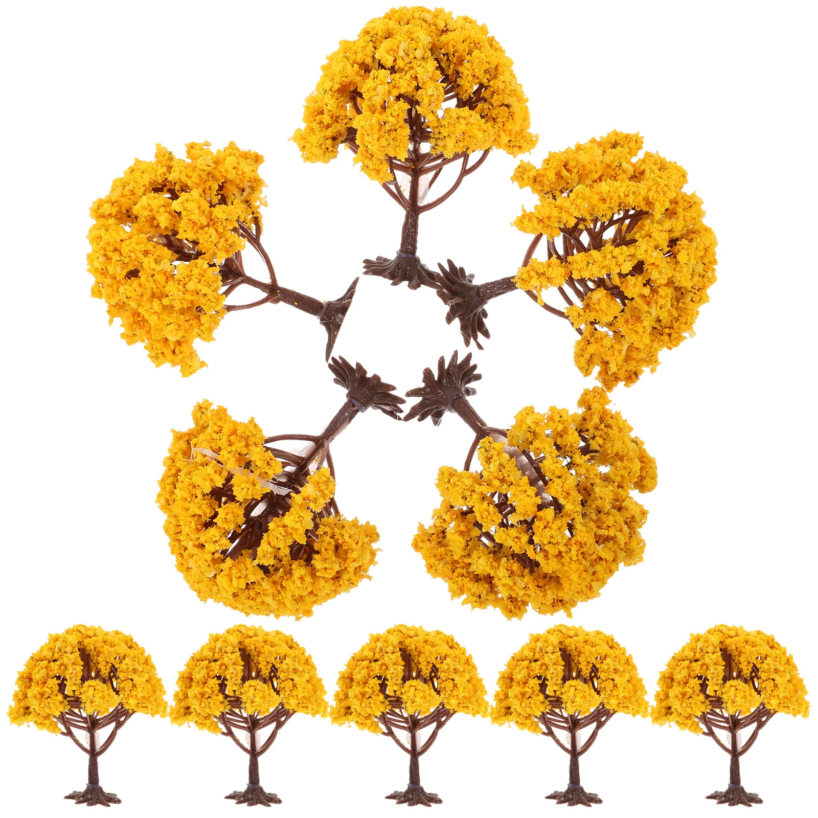 

10Pcs Artificial Mini Trees Simulation Tree Models for Sand Table Mini Garden Landscape Decor DIY Scenery Scenery DIY Trees