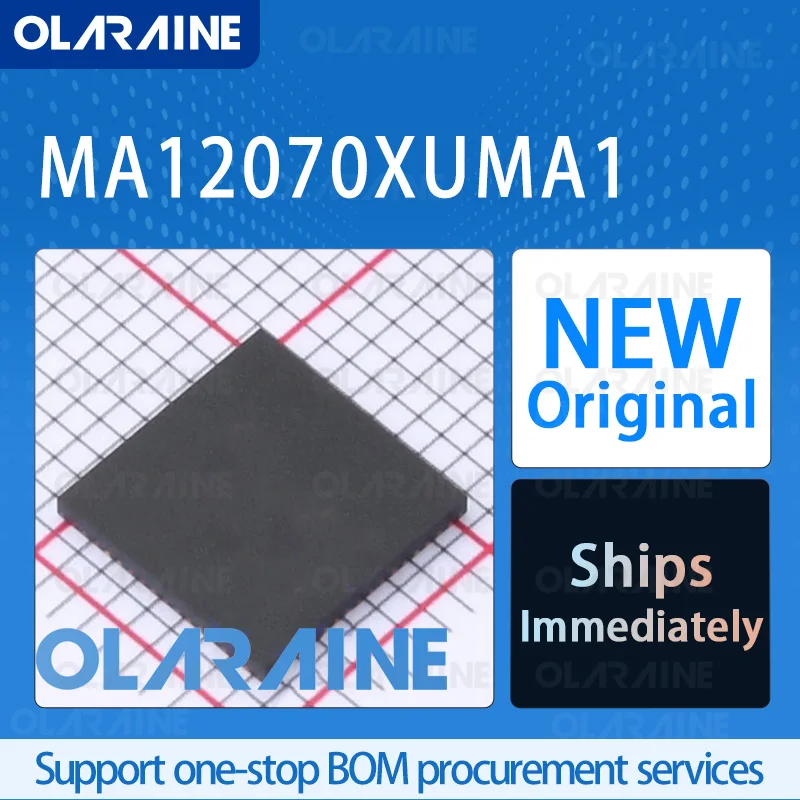

1/5/10pcs MA12070XUMA1 QFN-64 original 100% New ic chip Audio amplifiers Class-D Output power 40 W Voltage - 26 V