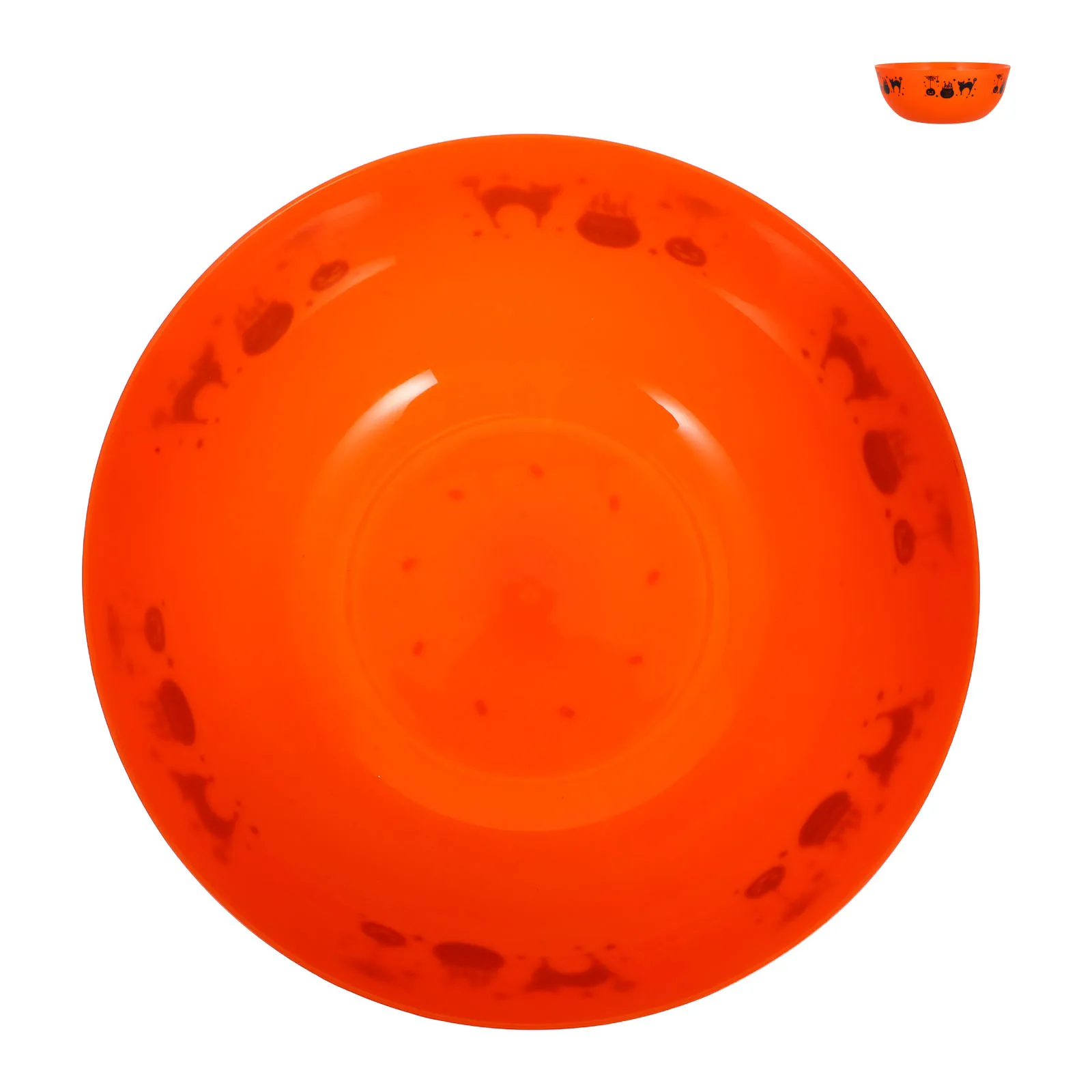 

Halloween Candy Bowl Large Plastic Treat Holder Bowl Easy Clean Serving Container for Party Decor Candy Bags for Halloween