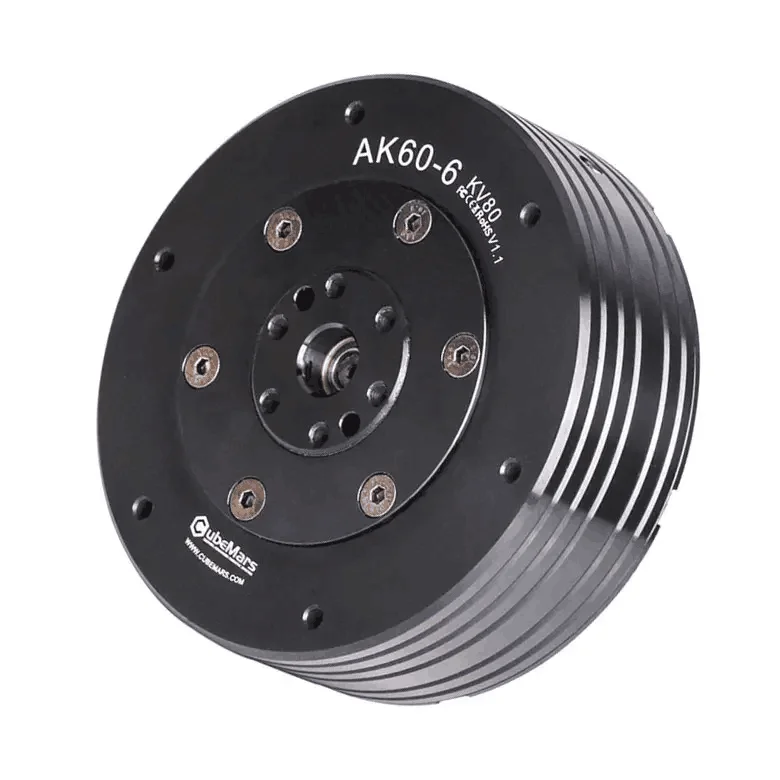 T-motor CubeMars AK60-6 V1.1 KV80 KV140 24V فرش السيارات لروبوت ديناميكيات الروبوتية وحدة ديناميكية روبوت الساق الذراع الهيكل الخارجي