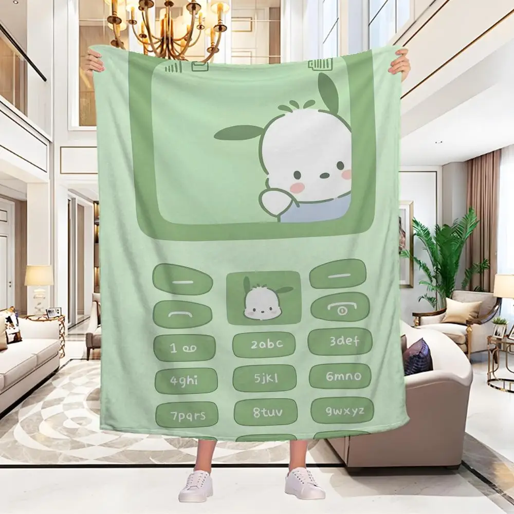 

Mini Coulomi Throw Blanket Aesthetic Art Flannel Blanket Portable Home Travel Camping Sofa Picnic Thickening Flannel Blanket