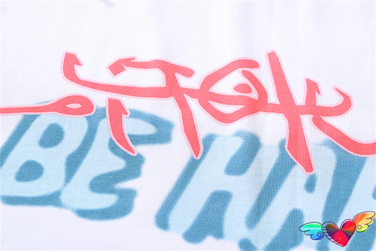 2024 White Utopia Tee Men Women Be Happy Utopia T-shirt Hip Hop Tops Spring Summer Short Sleeve