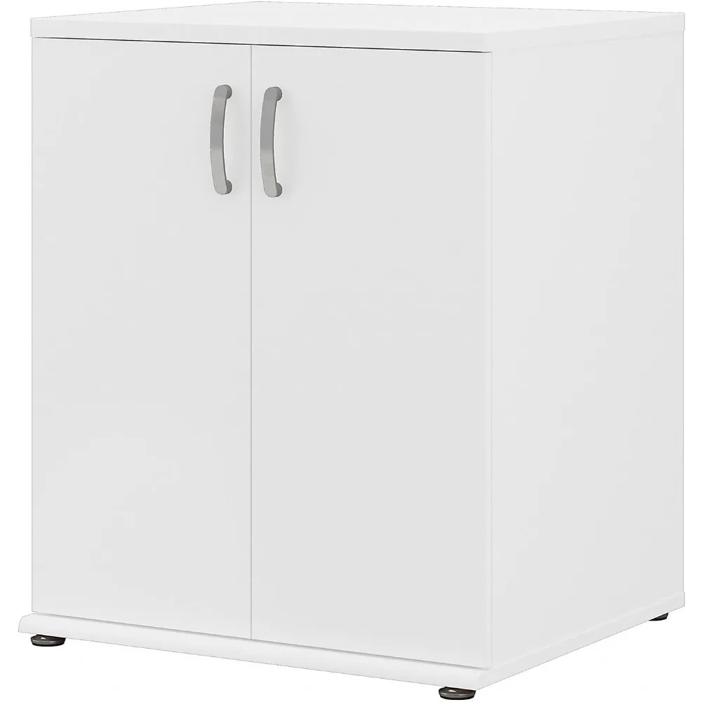 34-inch Floor Storage Cabinet with 2 Shelves, White (UNS128WH)