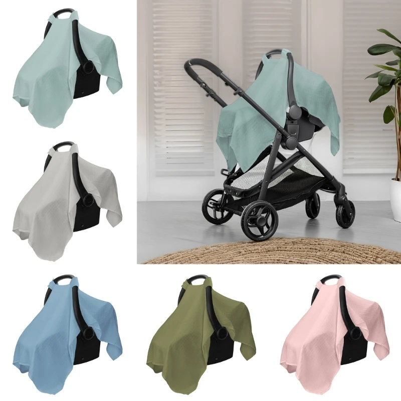 Baby Strollers Cover Soft & Breathable Cart Seat Sleeve Windproof Basket Sunshades Protectors Case for Infant Carriers A2UB