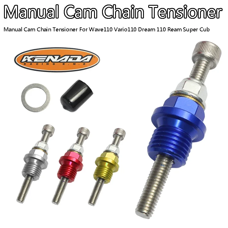 CNC Racing Manual Cam Chain Tensioner For Future MSX Grom 125  Wave Vario Dream Super Cub Dash 110