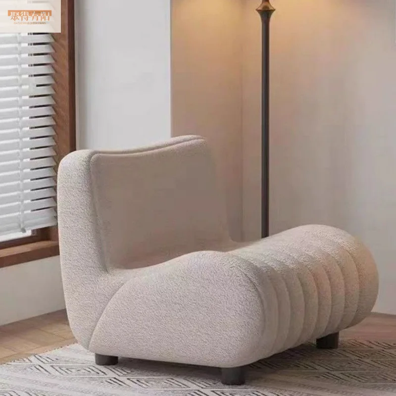 

New leisure single sofa home bedroom Internet celebrity sofa chair antique lazy sofa designer balcony