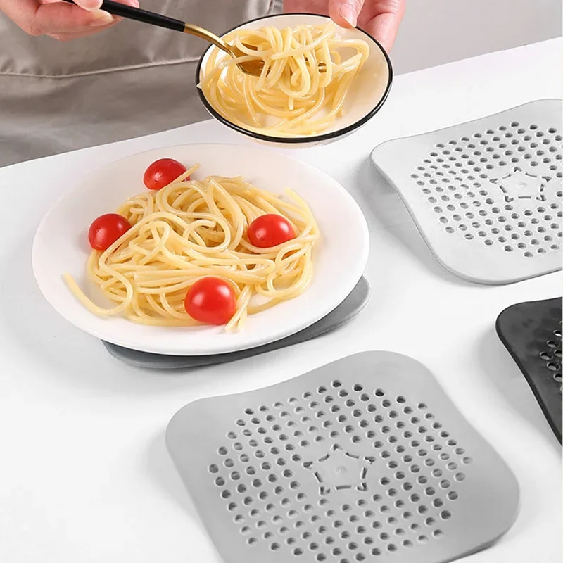 Filter screen sewer anti-blocking floor drain mat sink hair collector kitchen bathroom anti-blocking deodorant floor drain fitti