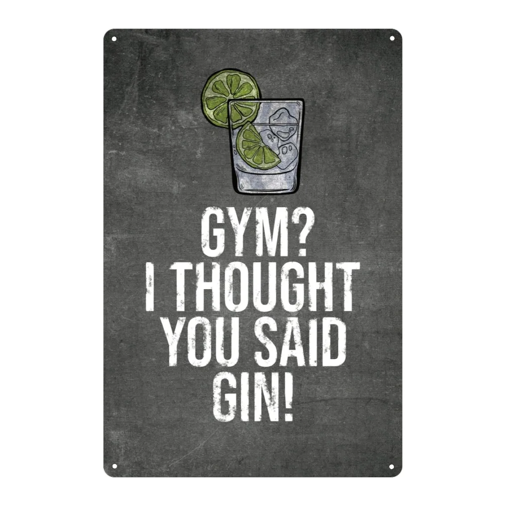 "Gin" Funny Metal T… - image