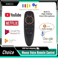G10S Air Mouse Voice Remote Control 2.4G Wireless Gyroscope IR Learning for H96 MAX X88 PRO Android TV Box HK1