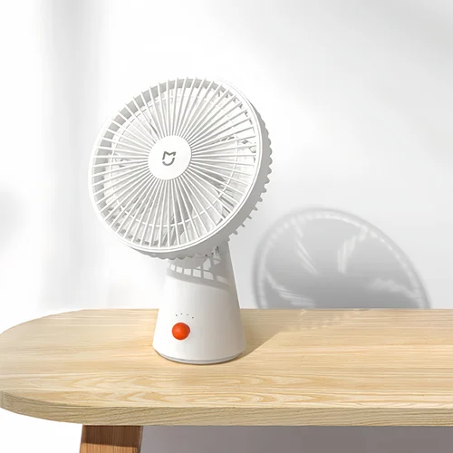 Imagen 2 del producto XIAOMI Mijia-ventilador de escritorio portátil, miniventiladores eléctricos de mano recargables por USB, refrigeración por aire inalámbrica, pequeño ventilador de 4 velocidades