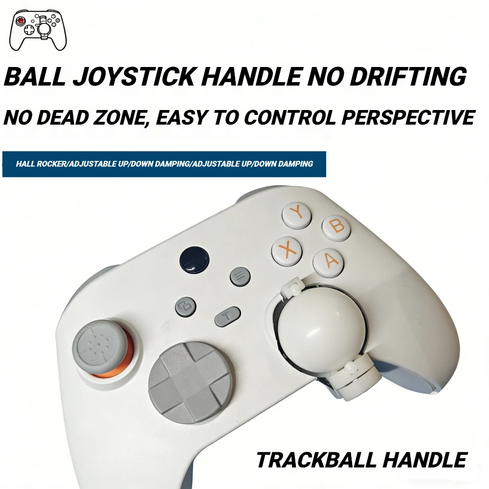 

Trackball Mouse Wired Game Controller FPS Game Controller PC and Mobile Game Controller Supports Gyroscope and Button Mapping
