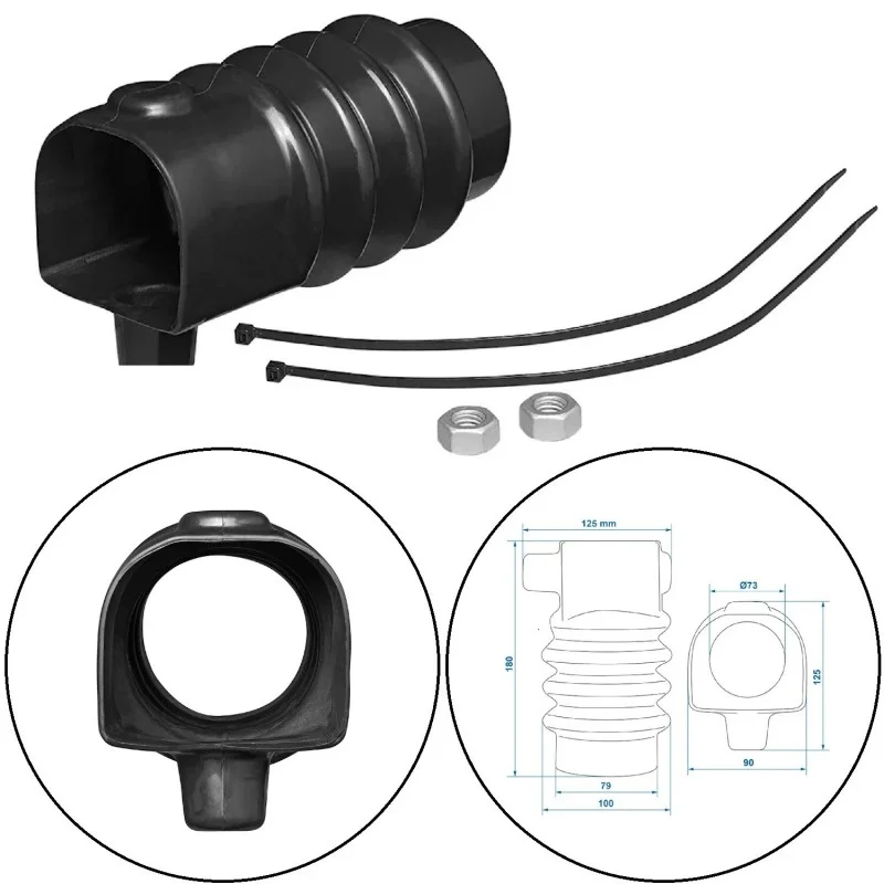 

Car Pulling Hook Rubber Sleeve For Knott Avonride KFG35 Ifor Williams 3500kg Coupling Hitch Bellows P00873 Motorhome Parts