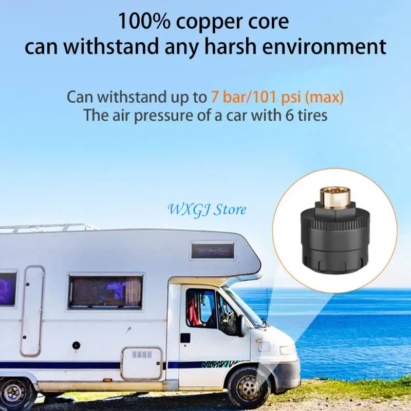 

37JE Solar Propelled External Tire Pressure Observe For four Wheel Automobiles ABS Permanent Plan