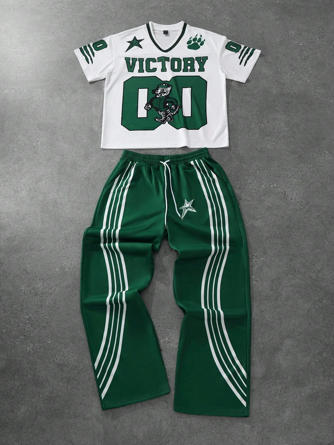 

2pcs/Set Streetrush Men Short Sleeve Letter Print Simple TShirt Pants Set Men Tracksuit Outfits Boyfriend Gift Trendy Sportswear