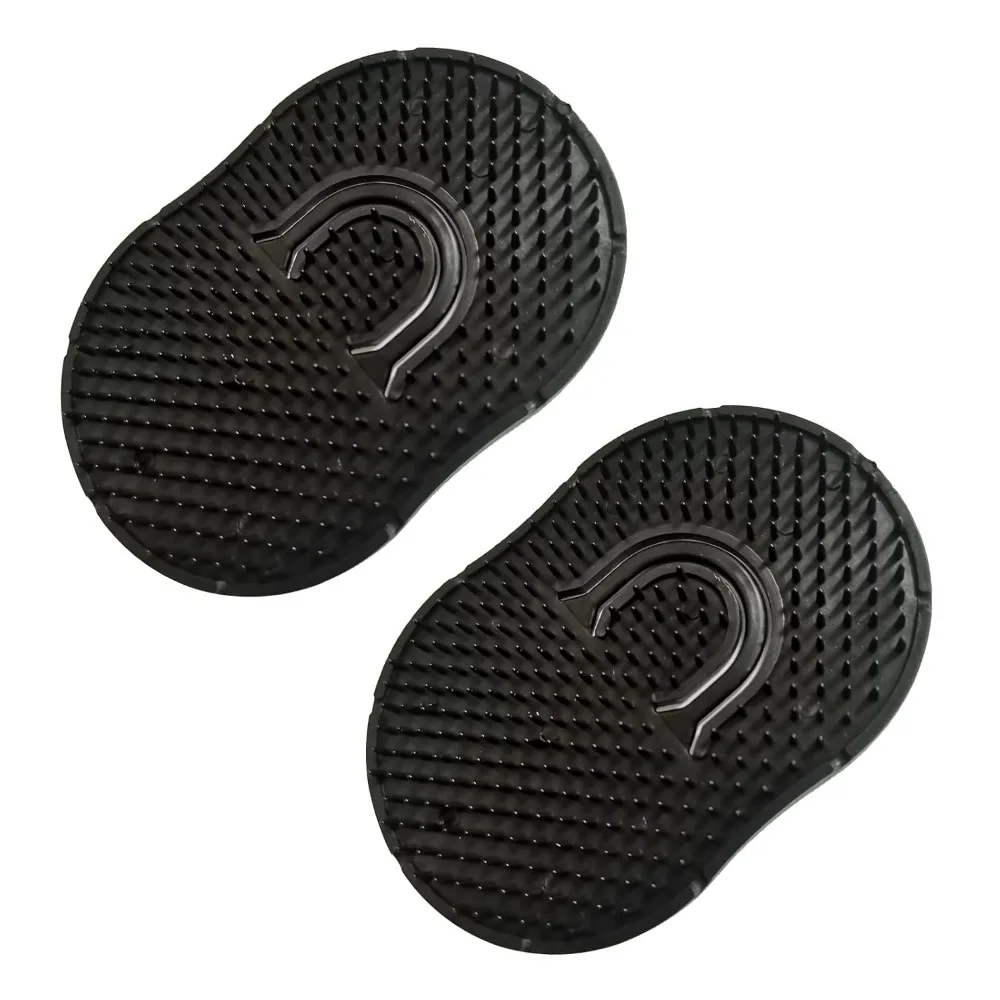 Double Pack Pocket Palm Combs, Hair Shampoo Comb, Scalp Massager, Wave Brush, Black
