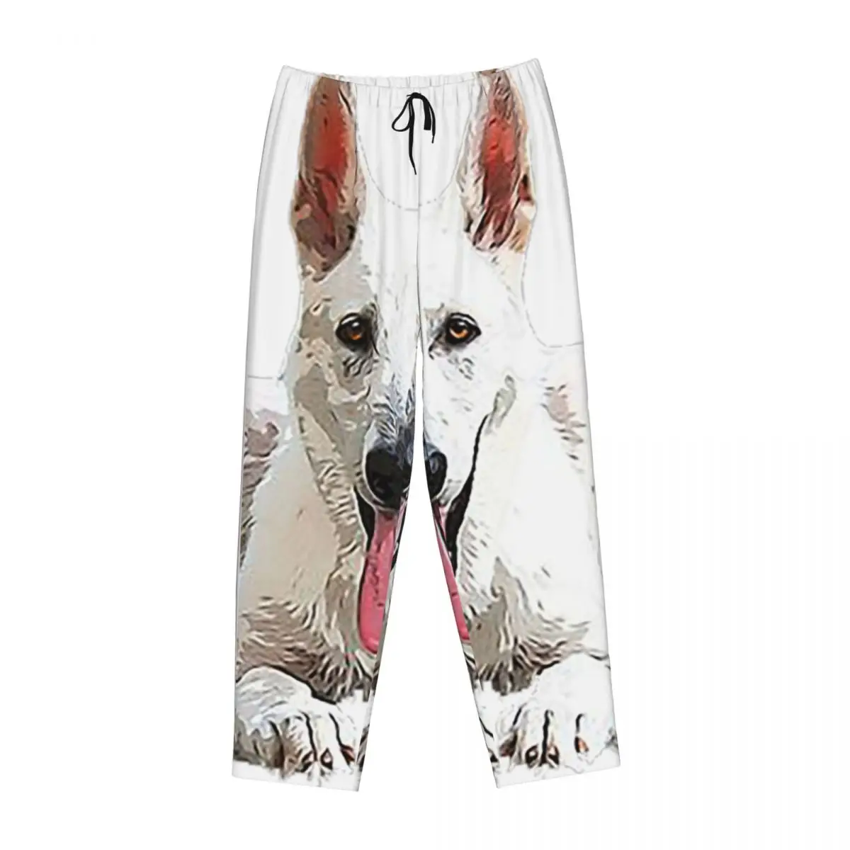 

Custom White Swiss Shepherd White German Shepherd Women Pajama Pants Lounge Sleep Sleepwear Bottoms with Pockets