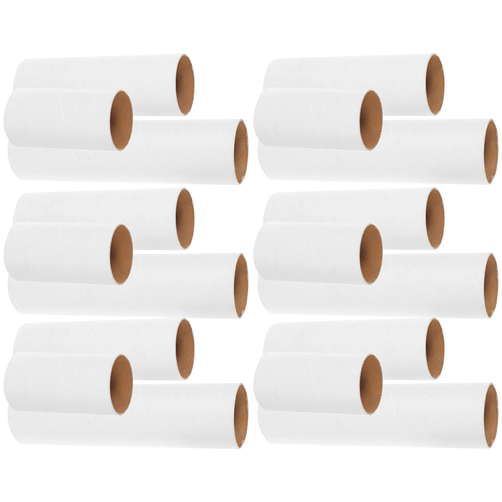 

18pcs Paper Tube Bells DIY Craft Rolls 10cm 15cm 20cm White Cardboard Tubes for Kids Art Projects Creativity Skills