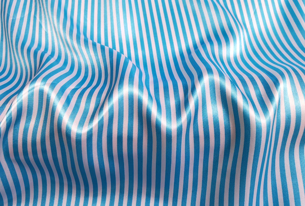 Satin-Stoff 58 Zoll Breit | 2 Meter | 5 Meter | Gestreiftes Material Futterstoff Seidiger Satin Großhandel – Detail 32