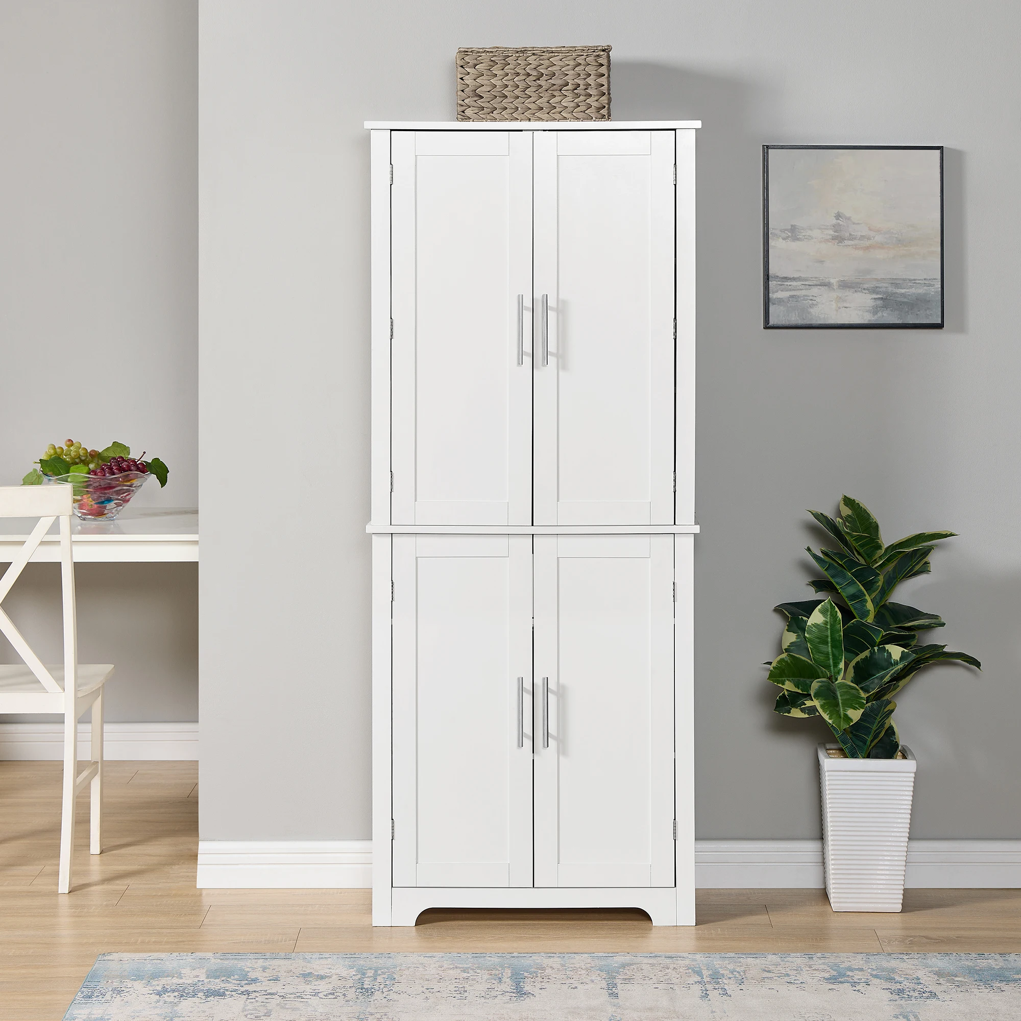 Bathroom Storage Cabinets, Cupboards with Doors & Open Shelves | Freestanding Display Cabinets for Living Room, Home Office