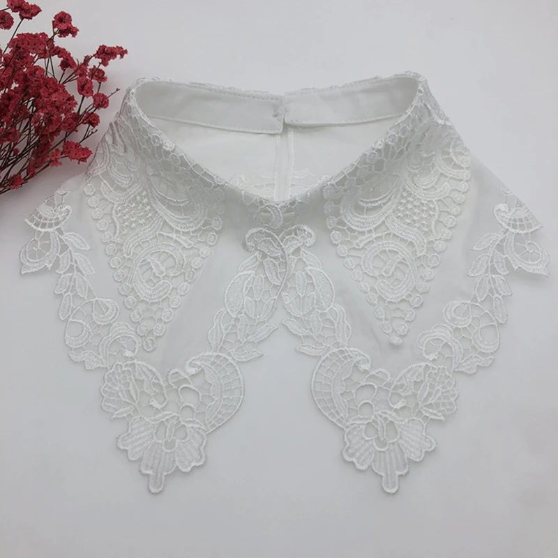 

New Cozy Polyester Neck Decorative Collar Blouse Detachable Decoration for Girls Dropship