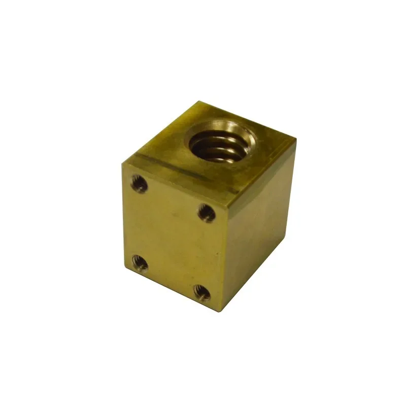 30 degree trapezoidal screw T8 screw nut double trimmed H flange nut T8 brass nut