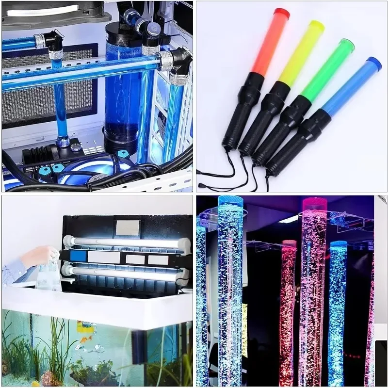 1個 12インチ(305mm) 60mm(外径) 透明な硬質プラスチックパイプ、アクリル製丸型ポリカーボネートチューブ（配管、油圧、水槽、DIY用）