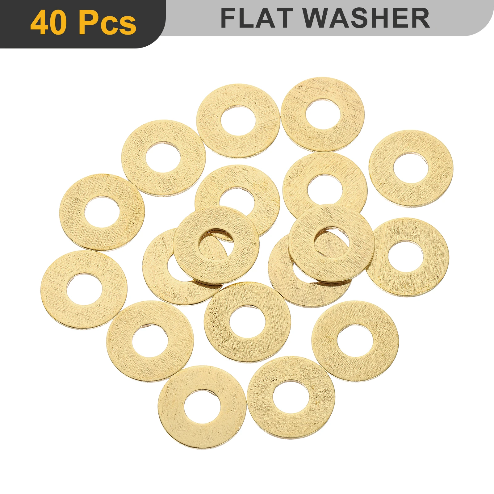 8-120Pcs Washer Copper Ring Flat Washers Metal Sealing Gasket Ring Seal Sealing Solid Gasket Washer for Screws Bolts Nuts M5 M6