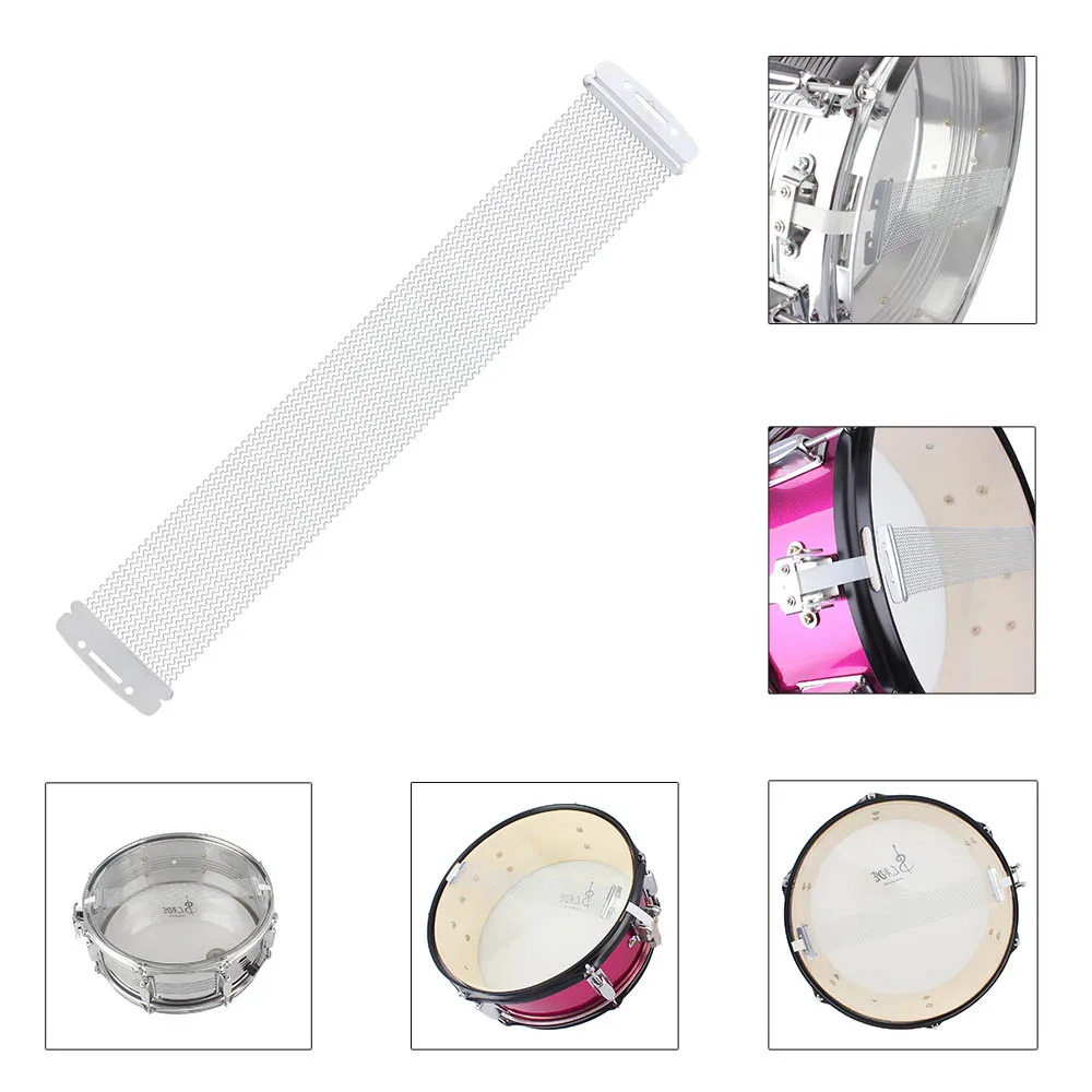 SLADE Drum Sandbelt 20-42 Strands Drum Spring Silver Stainless Steel for 14 Inch Snare Drum Cajon Box Drum Replacement Parts
