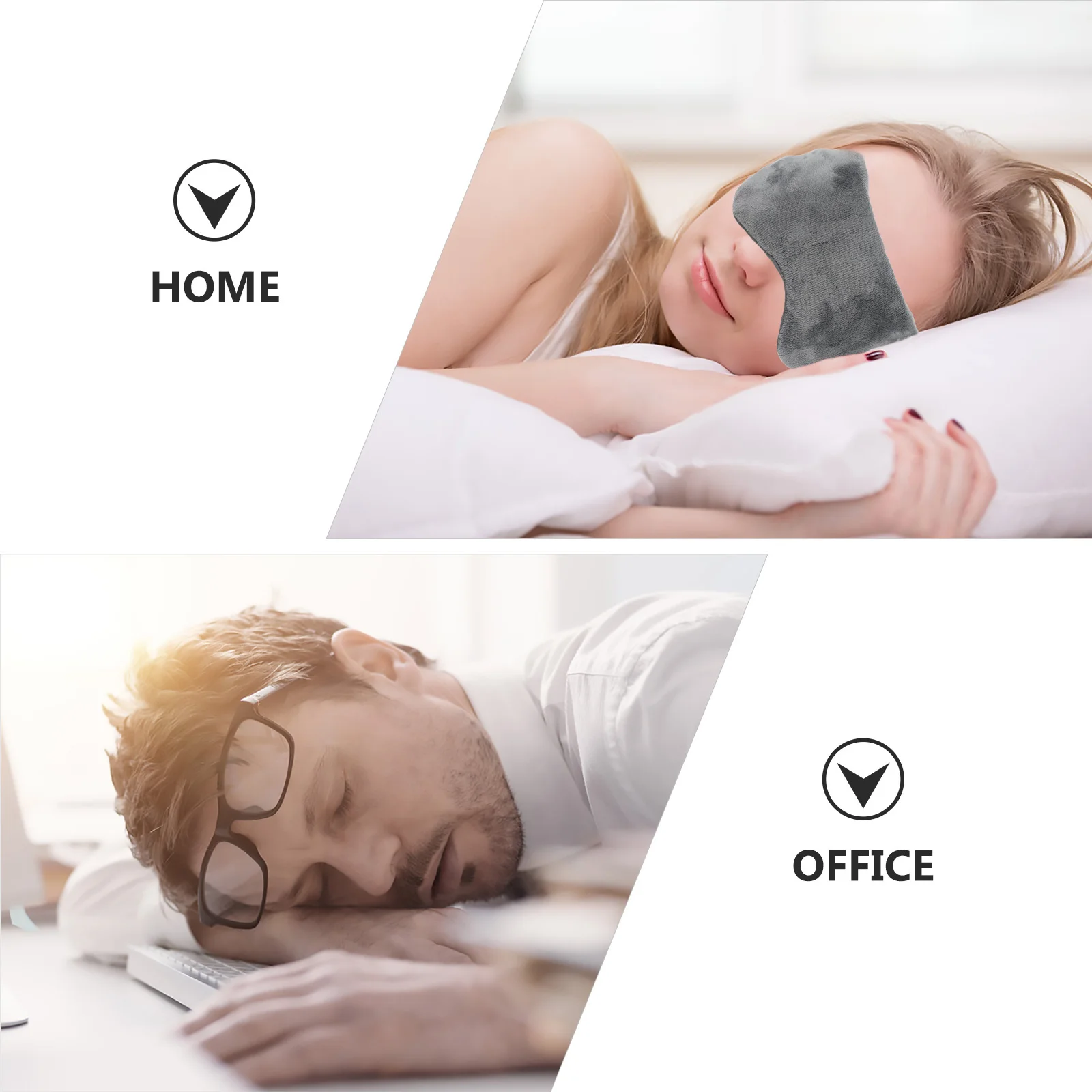 

Cotton Sleeping Mask Soft Blackout Eye Mask Lightweight Comfortable Adjustable Head Strap Sleep Blindfold for Travel Home Hotel