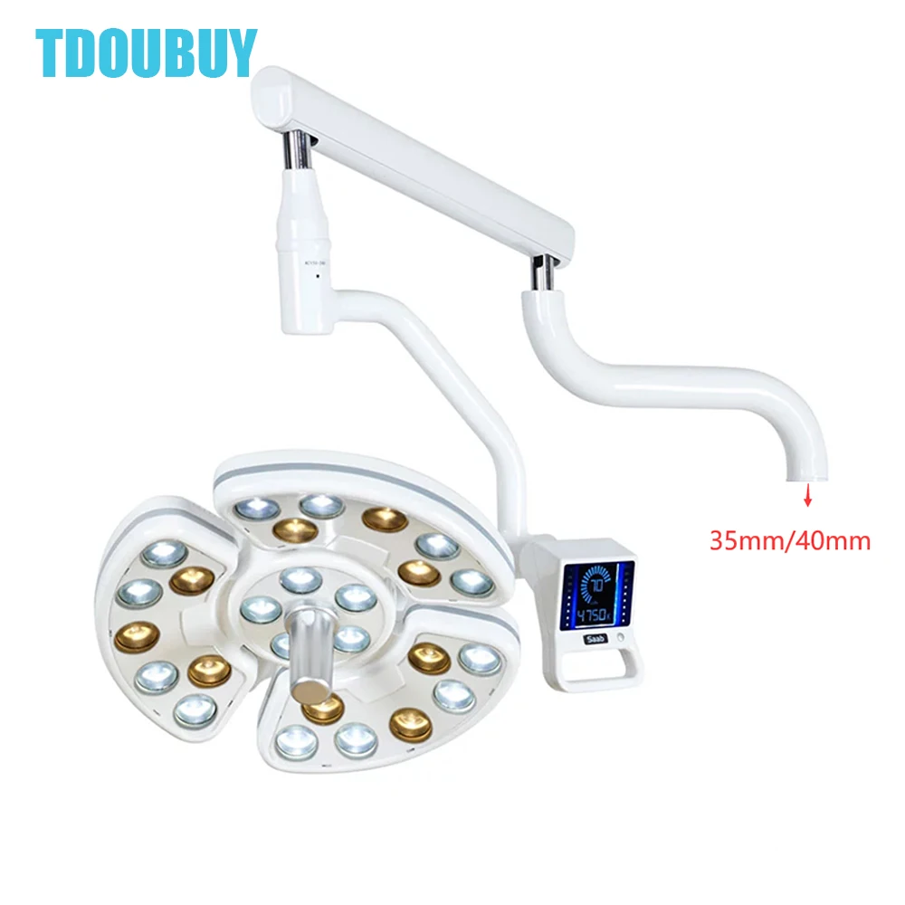 TDOUBUY-luz de iluminación LED táctil para silla Dental, lámpara médica sin sombras, 26 LED, CABEZA + brazo