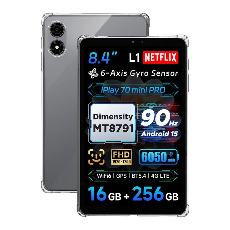 �y�Z�[�����zFunda Alldocube iPlay80 iPlay70 �~�j�v���P�[�X �N���A 8.4 �C���` �^�u���b�g PC �\�t�g TPU �o�b�N�J�o�[ 4 �̑ϏՌ��G�A�o�b�O�t��