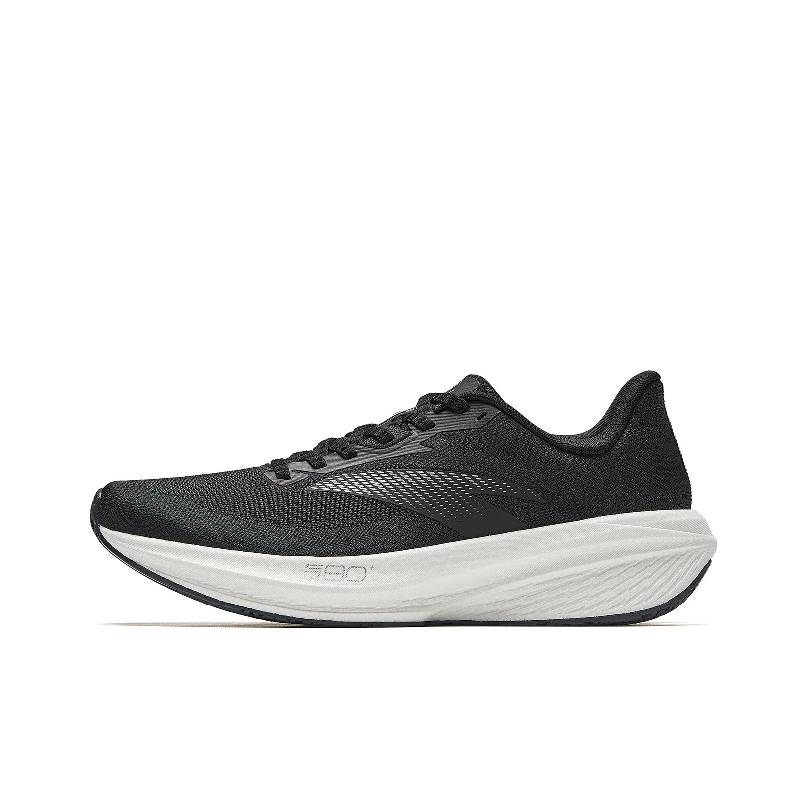 Anta Zone 2 Heart Rate 80 Low top Nitrogen Technology Casual Running Shoes Men's Basic Black 112625555-1