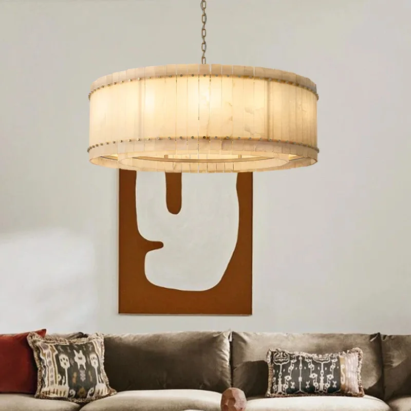 

Nordic American Style Marble Chandelier 2025 Customizable Pendant Lamp Dimmable Ceiling Light for Restaurant