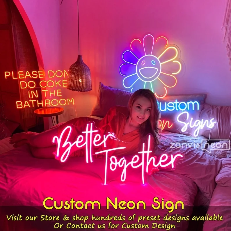 

Custom Neon Sign for Wedding Event Handmade LED Neon Light for Room Decor Wall Art Personalized Light up Neon Sign for Birthday