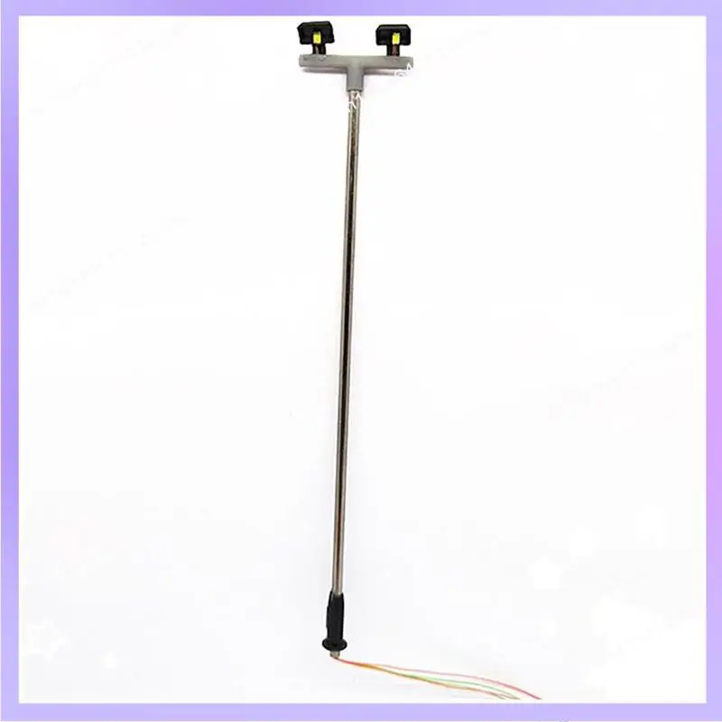 N83R 50 Stücke 2Led Straßenlaterne Maßstab 1:100 Ho Straßenlaterne Landschaft Mini Laternenpfahl Für Sandtisch Modell 2