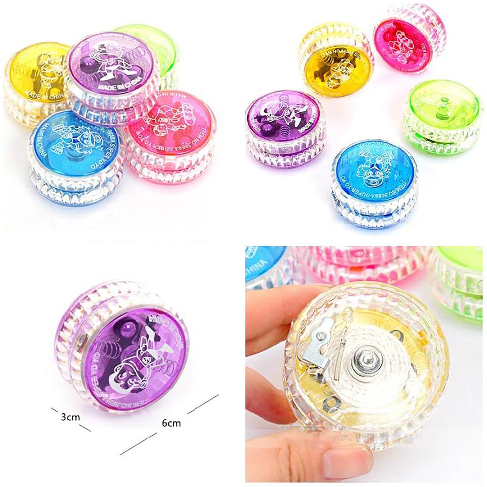 Luz Led intermitente para Yoyo, bola ligera y fácil de llevar, adecuada para regalo de niños y niñas