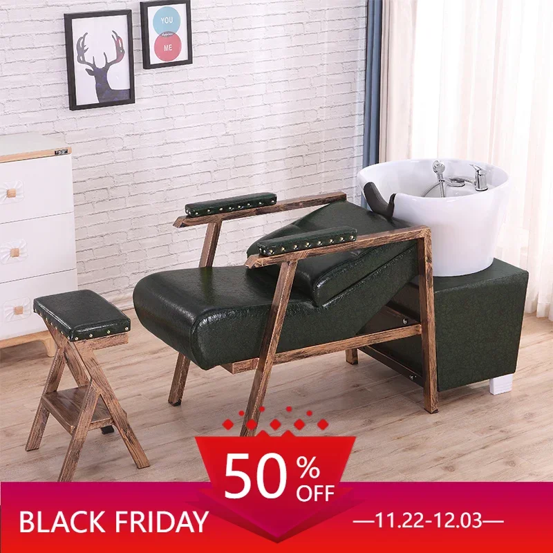 Head Spa Shampoo Bed Professional Salon Head Massage Chair Waterfall Hairdresser Spa Doshower Capilar Japones Furniture Luxury