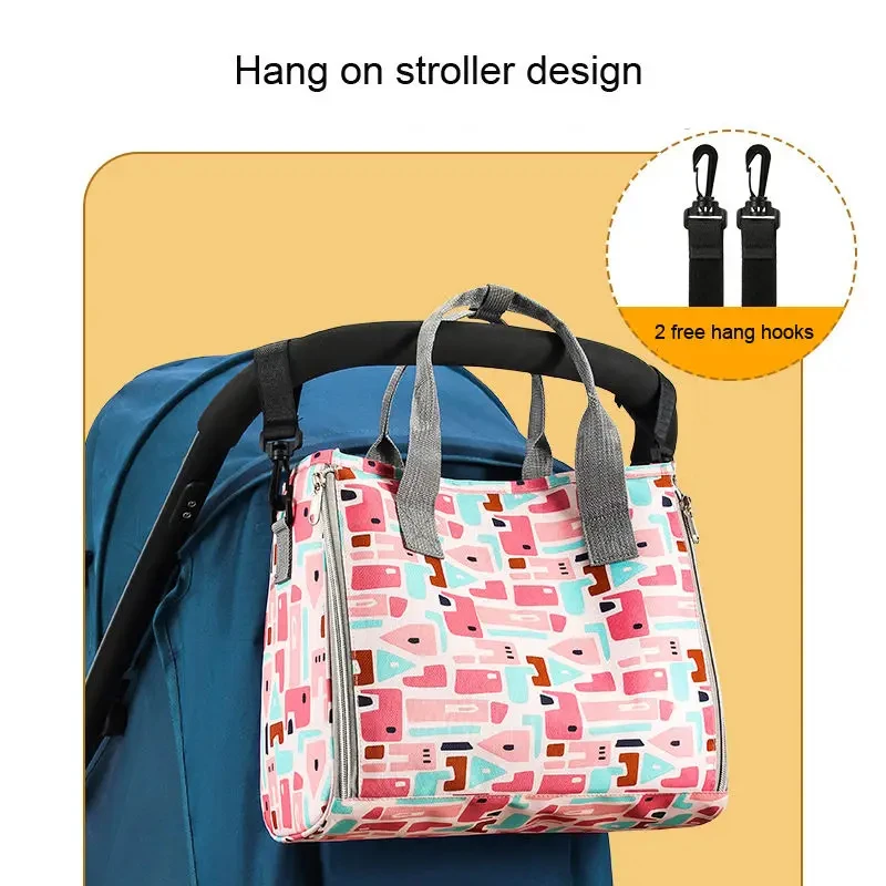 Baby Stroller Bags Large Capacity Mummy Bag Fashion women Bag Stroller Waterproof Baby Diaper Nappy Bag Stroller Accessory