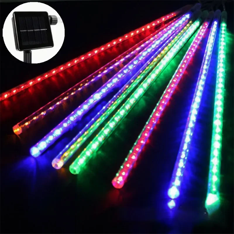 

30CM/50CM Meteoric Shower Solar LED Light Outdoor Christmas Holiday String Lights for Tree Street House Eave New Year Decoration