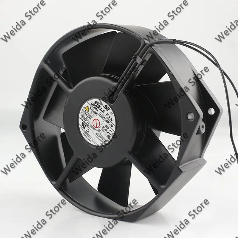 Original STYLE FAN AC200V 35/33W 17238 17CM 172X150X38MM Heat-resistant Double Ball Bearings 2-wire UZS15D20-M  Cooling Fan