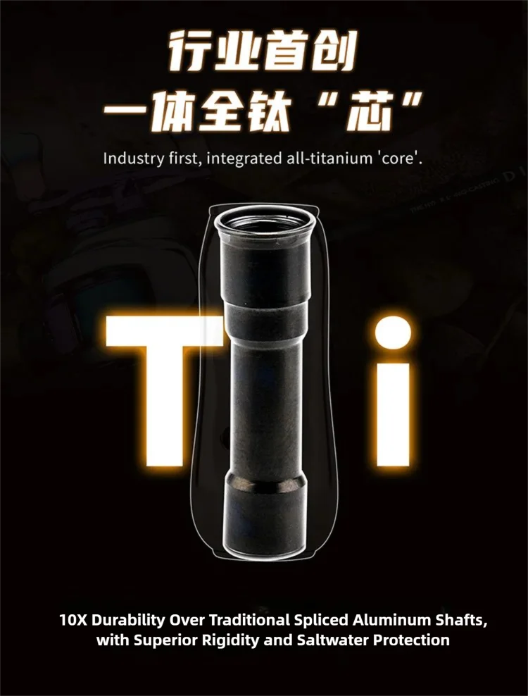 PTH TCT16- Play Gold 87mm Spulenhebel mit Titan-Knöpfen | 22g Leichtgewicht-Baitcaster-Umbausatz für Shimano & Daiwa – Detail 3