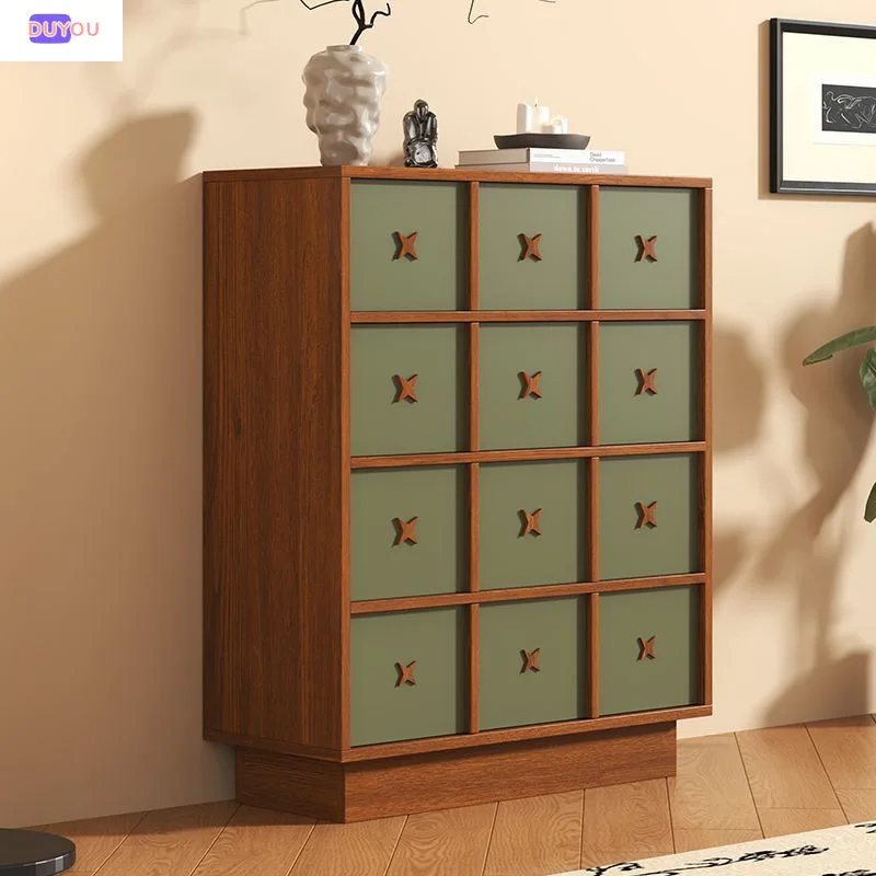 

Retro Solid Chest Of Drawers Storage Entryway Wood Comfortable Cabinet French Sideboard Muebles Para Hogar Living Room Cabinet