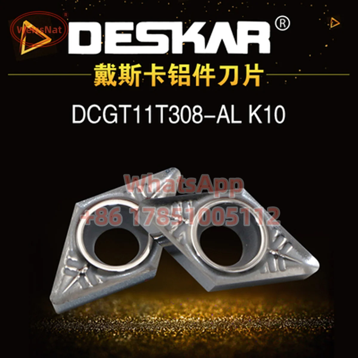 DESKAR DCGT070AthDCGT070204 DCGT11T302 DCGT11T304 DCGT11T308-AL K10 Carbure Insert DCightInserts