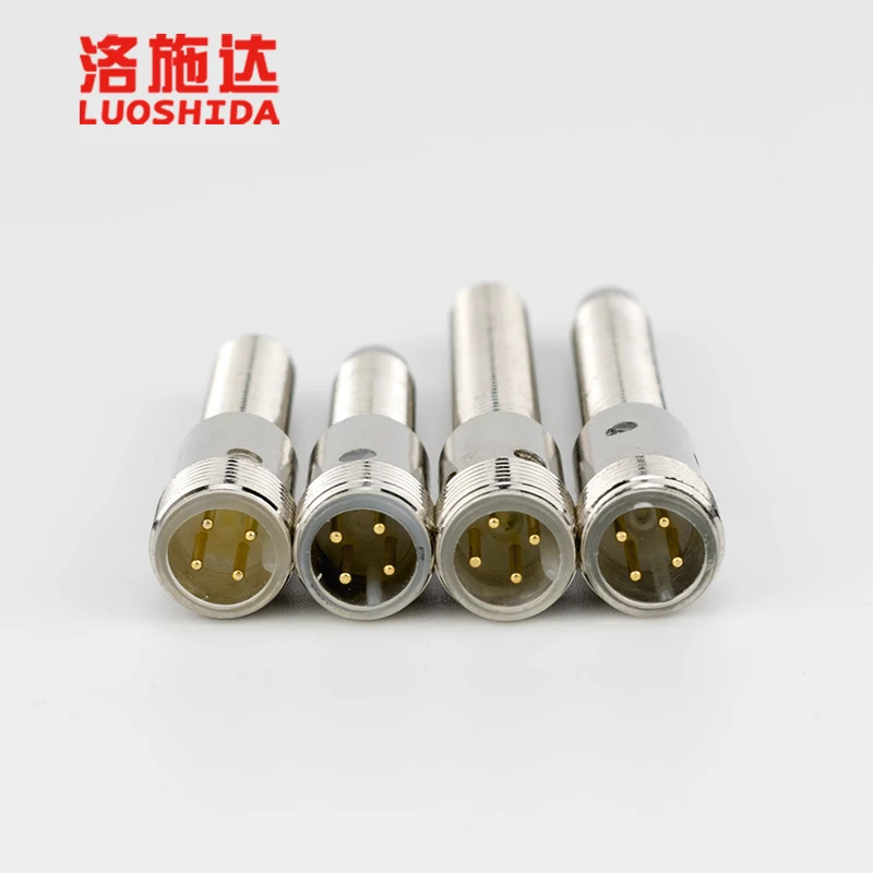 High Precision M8-M12 Connector Inductive Proximity Sensor 1-6mm Sensing Distance 1.2KHz Response Frequency Flush
