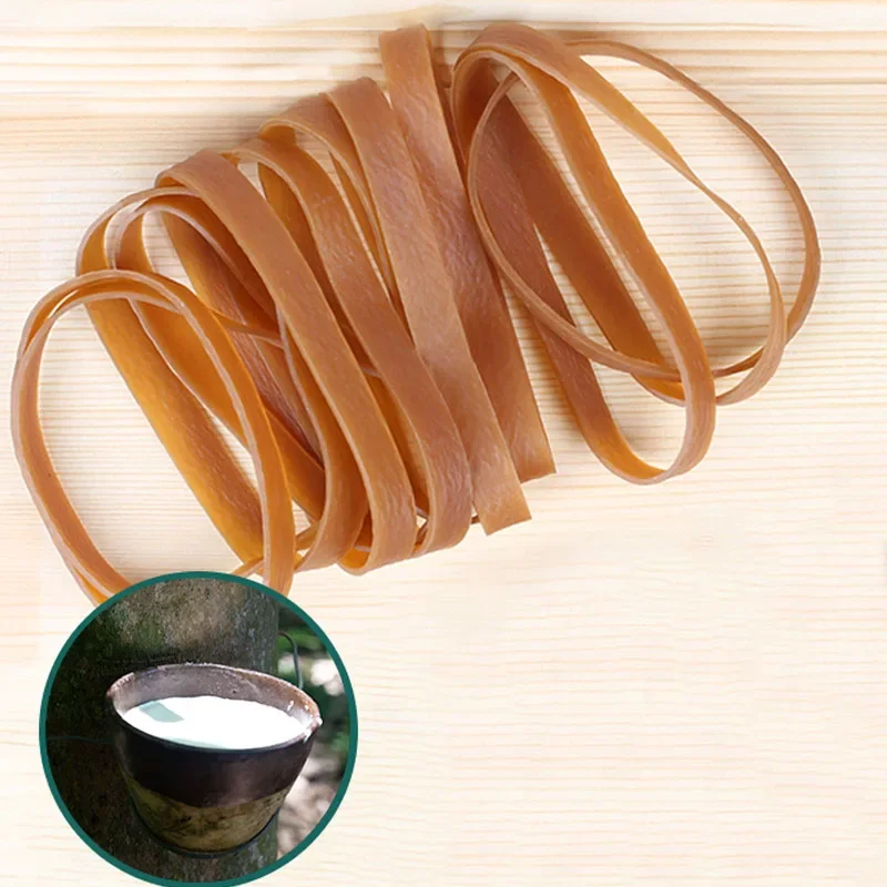 Circumference 320mm~600mm Widening Brown Elastic Rubber Bands Rubber Rings Stretchable Paper Package Holder Rubber Band