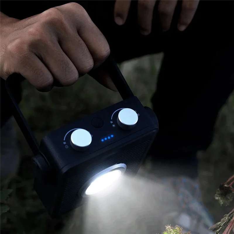 

ABYN-1800Lm Portable Camping Light 13500Mah Rechargeable Lantern Emergency Night Market Light Power Bank Outdoor Lamp