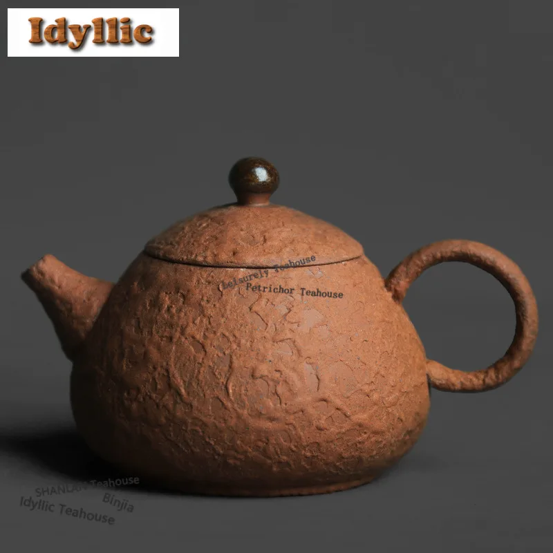 

Чайник для заваривания чая из старинной глины Long Dan с фильтром, для улуна, китайские товары, принадлежности, изделия ручной работы