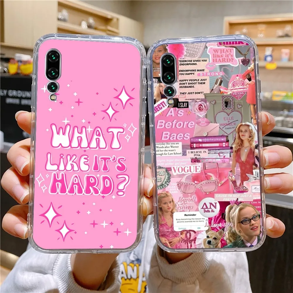 Funda de teléfono l-legally b-blonde Movie para Xiaomi 11, Redmi Note 11, 5G, 8T, 9A, 9, 10T, Note8Pro, Note 9, 12SUltra, transparente